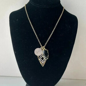 Vintage Lucky Brand Multi Pendant Necklace